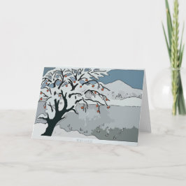 Japanese Christmas Snow & Mountain シーズンカード