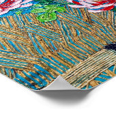 Japanese Chrysanthemums After Van Gogh ポスター (角)