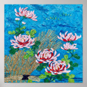 Japanese Chrysanthemums After Van Gogh ポスター (正面)