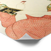 Japanese classic geisha lady art ポスター (角)