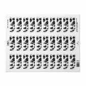 Japanese Cloud Pattern Aesthetic ラベル (フルシート)