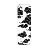 Japanese Cloud Pattern Aesthetic ラベル (正面)