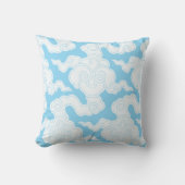 Japanese Clouds Stencil Ise Katagami Pattern クッション (正面)