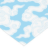 Japanese Clouds Stencil Ise Katagami Pattern ショートテーブルランナー (コーナー)