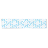 Japanese Clouds Stencil Ise Katagami Pattern ショートテーブルランナー (横)