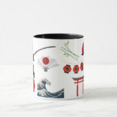 Japanese Coffee Mug, Kanji Mug, Japan Mug マグカップ (中央)