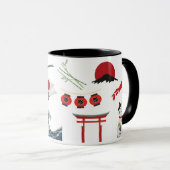 Japanese Coffee Mug, Kanji Mug, Japan Mug マグカップ (正面右)