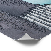 Japanese Construction Woodwork Ukiyo-e by Hokusai ポスター (角)