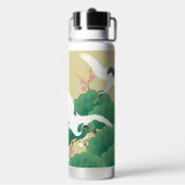 Japanese Crane and Pine Tree ウォーターボトル (背面)