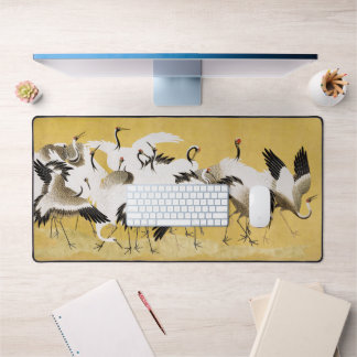 Japanese Cranes Vintage Bird Classic デスクマット