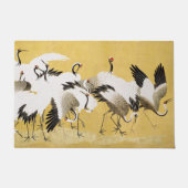 Japanese Cranes Vintage Bird Classic ドアマット (正面)