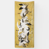 Japanese Cranes Vintage Bird Classic 横断幕 (縦)
