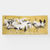 Japanese Cranes Vintage Bird Classic 横断幕 (横)