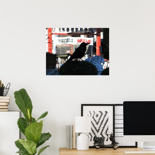 Japanese Crow ポスター (ホームオフィス)