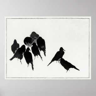 Japanese Crows ポスター
