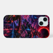 Japanese Cyberpunk Castle Poster iPhone 15ケース (裏面横)