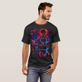 Japanese Cyberpunk Castle Poster Tシャツ (正面フル)