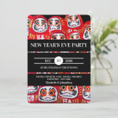 Japanese Daruma Dolls New Years Eve Party 招待状 (スタンド正面)