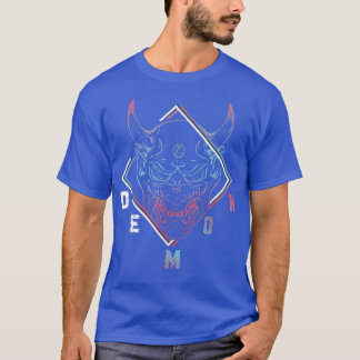 Japanese Demon Aesthetic Samurai Oni Mask Ogre War Tシャツ