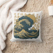 Japanese designer aesthetic waves クッション (ブランケット)