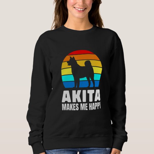 Japanese dog breed lovers Akita スウェットシャツ (正面)