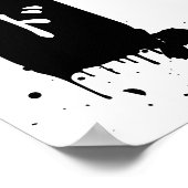 Japanese Dojo Kanji Sumi-E Martial Arts Name  ポスター (角)