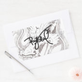 Japanese Dragon Series 長方形シール (封筒)