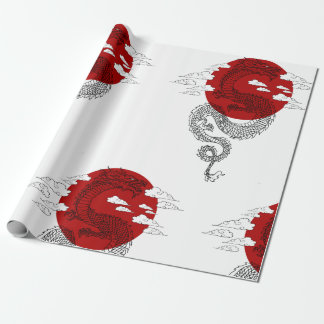 Japanese Dragon Wallpaper ラッピングペーパー