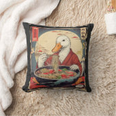 Japanese Duck Ramen , Fun Foodie Gift for Noodle クッション (ブランケット)