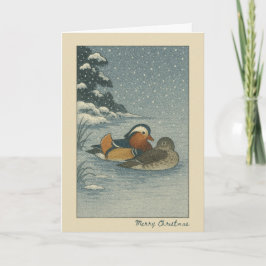 Japanese Ducks - Christmas Card カード