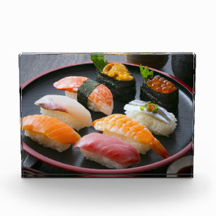 Japanese Elegance – Lacquer Plate Sushi Photo Bloc フォトブロック