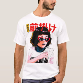 Japanese Evil Girl Urban Modern Vaporwave Style  Tシャツ