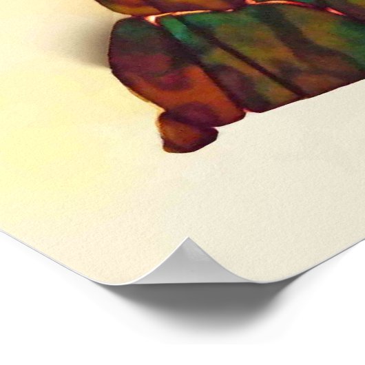 Japanese Fine Art Koi Fish Design Poster ポスター (角)