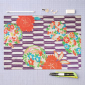 Japanese Floral Pattern 薄葉紙 (クラフト)