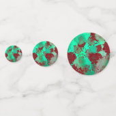 Japanese floral red patterns. コンフェッティ (裏面)