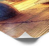 Japanese flower and siamese cat ポスター (コーナー)