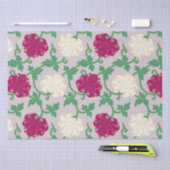 Japanese Flower Pattern 薄葉紙 (クラフト)