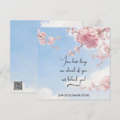 Japanese flowering cherry - Your best days - JW ノートカード (正面/裏面)