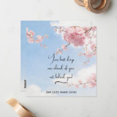 Japanese flowering cherry - Your best days - JW ノートカード (正面/裏面インサイチュ)