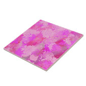 Japanese flowers pink patterns タイル (側面)