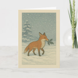 Japanese Fox - Christmas Card シーズンカード
