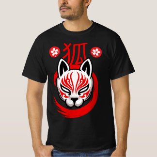 Japanese Fox Samurai (Kitsune) Tシャツ
