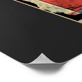 Japanese Frog Eating Ramen  for funny food lovers ポスター (角)