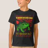 Japanese Frog Horrors Are Never Ending Yet I Remai Tシャツ (正面)