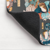 Japanese Frog Woodblock ukiyo-e anime hero マウスパッド (コーナー)