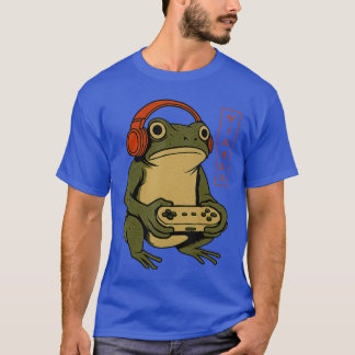 Japanese Gamer Frog Art Men Women Boys Funny Vinta Tシャツ