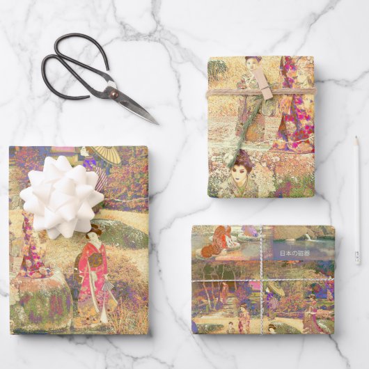 Japanese Garden II / Washed Edition ラッピングペーパーシート (正面)