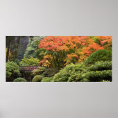 Japanese Garden in Fall Poster ポスター (正面)
