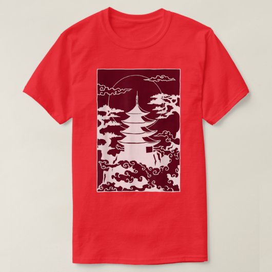 Japanese Garden Japanese Torii Japan Samurai 5 Tシャツ (デザイン正面)