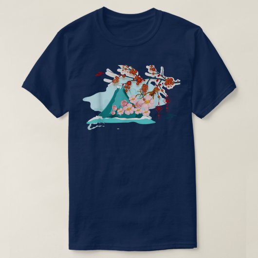 Japanese Garden Japanese Torii Japan Samurai Tシャツ (デザイン正面)